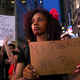 Activists protest in New York City’s Times Square on July 7, 2016, in response to the recent fatal shootings of two black men by police. Protests and public outcry have grown in the days following the deaths of Alton Sterling on July 5, 2016, in Baton Rouge, La., and Philando Castile on July 6, 2016, in Falcon Heights, Minn.
Yana Paskova/Getty Images